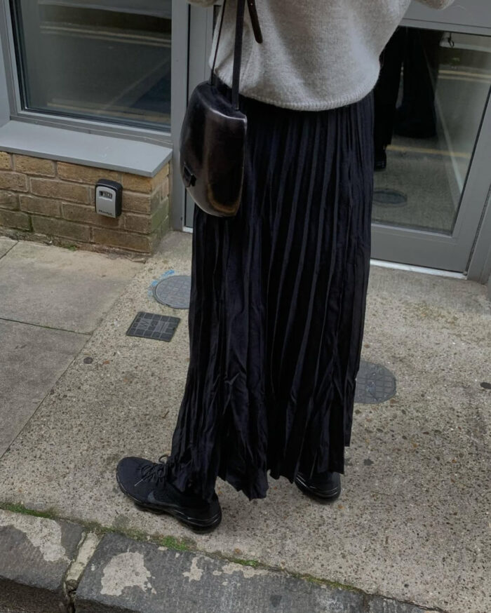 ounce machi pleats skirt(2colors) - 画像 (2)