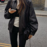 ounce lambskin leather blouson