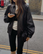 ounce lambskin leather blouson