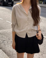 ounce round wholegar cardigan(4colors) - 画像 (2)