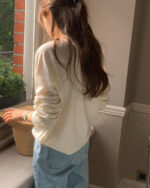 ounce round wholegar cardigan(4colors) - 画像 (7)