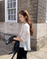 ounce bone lace blouse(2colors) - 画像 (10)