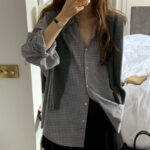 ounce marron check shirt(2colors)