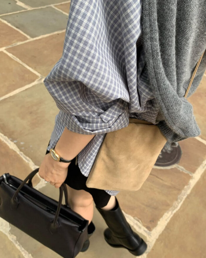 ounce marron check shirt(2colors) - 画像 (7)