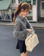 ounce cashmere collar wholega knit(3colors) - 画像 (18)