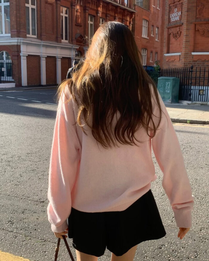 ounce cashmere collar wholega knit(3colors) - 画像 (7)