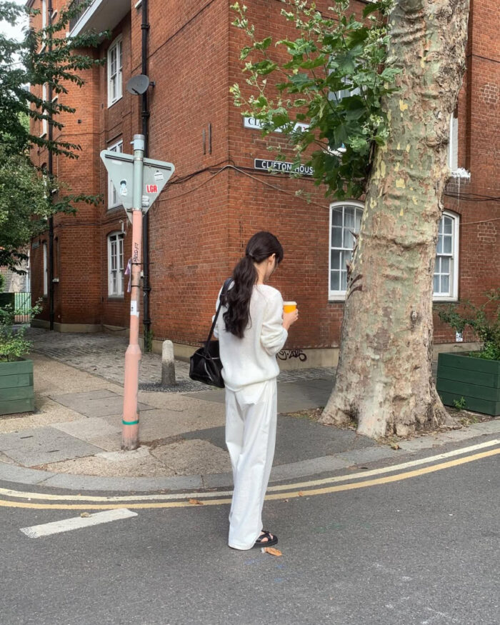 ounce wide banding cotton pants(2colors) - 画像 (8)