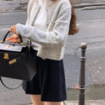 ［即納］ounce alpaca tweed cardigan(2colors)