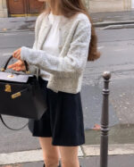 ounce alpaca tweed cardigan(2colors)