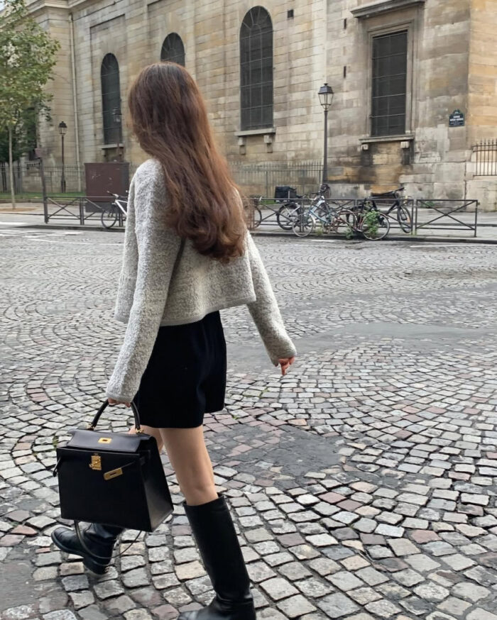 ounce alpaca tweed cardigan(2colors) - 画像 (7)
