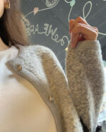 ounce alpaca tweed cardigan(2colors) - 画像 (6)