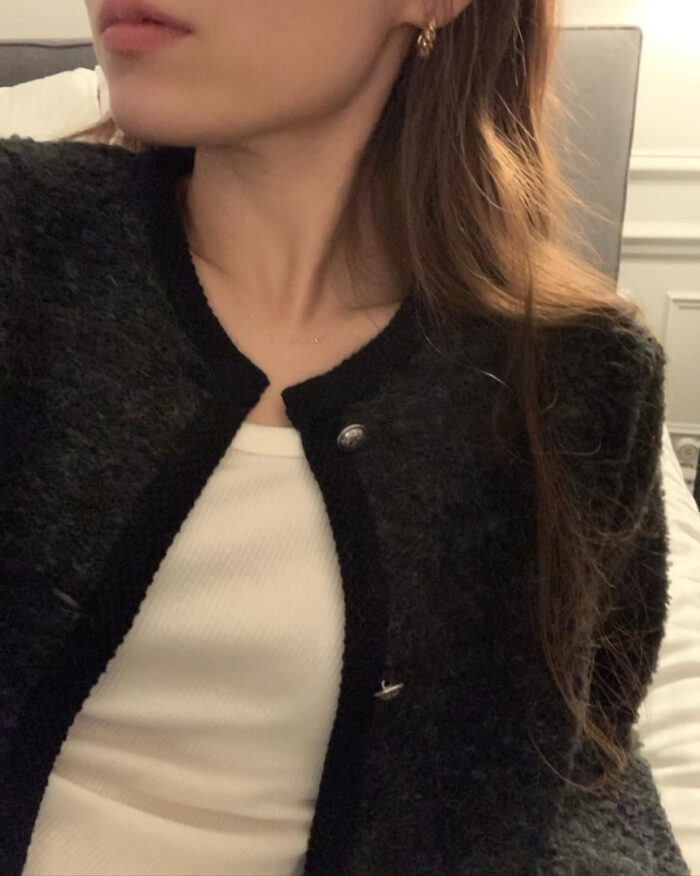 ounce alpaca tweed cardigan(2colors) - 画像 (11)