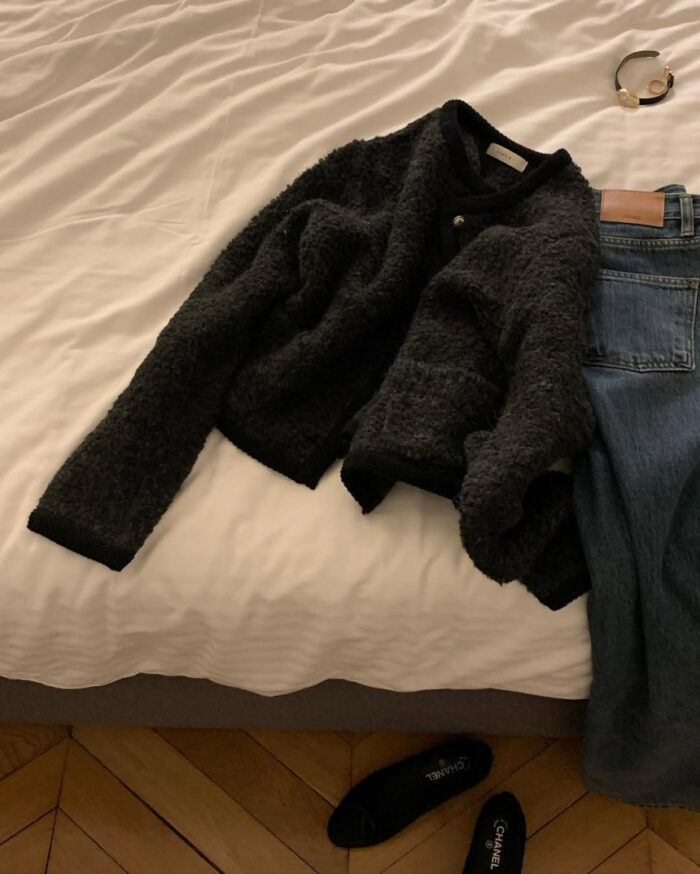 ounce alpaca tweed cardigan(2colors) - 画像 (15)