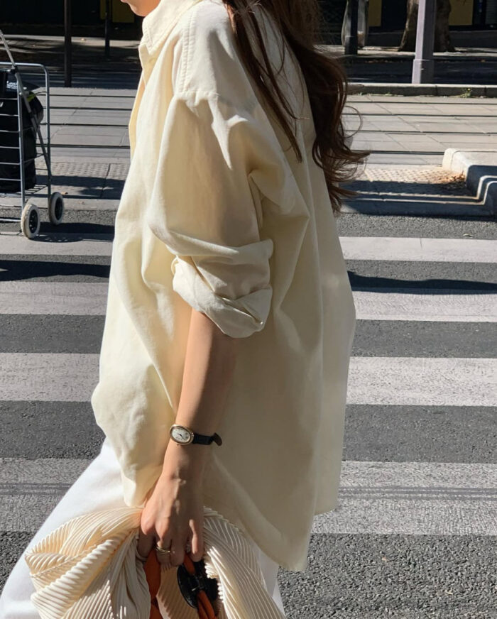 ounce corduroy boxy shirt(2colors) - 画像 (8)