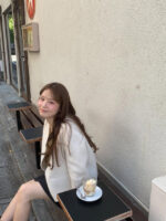 ounce elle hm baby alpaca no collar short jacket(2colors) - 画像 (16)