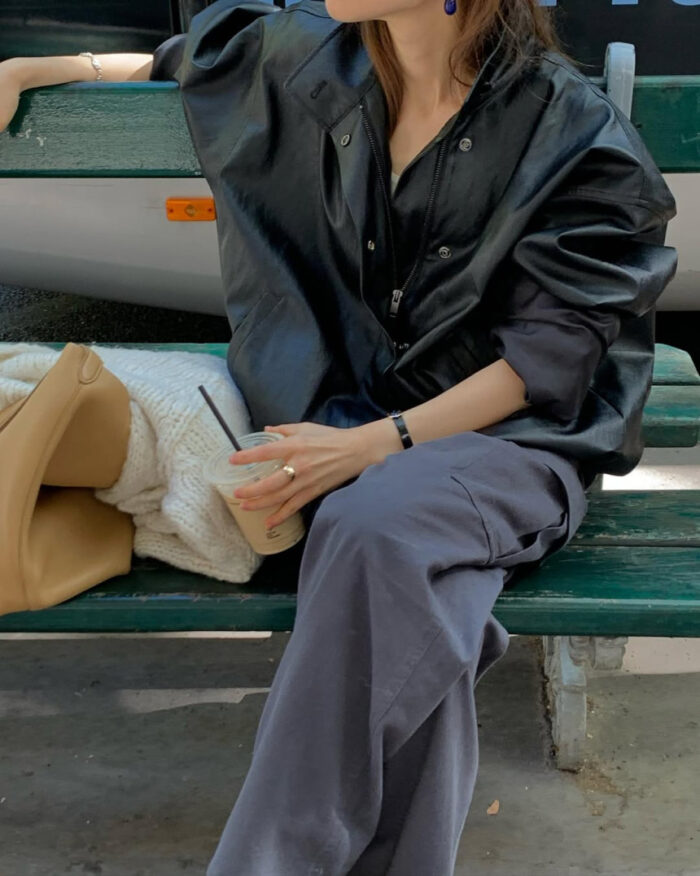 ounce park leather jumper - 画像 (3)