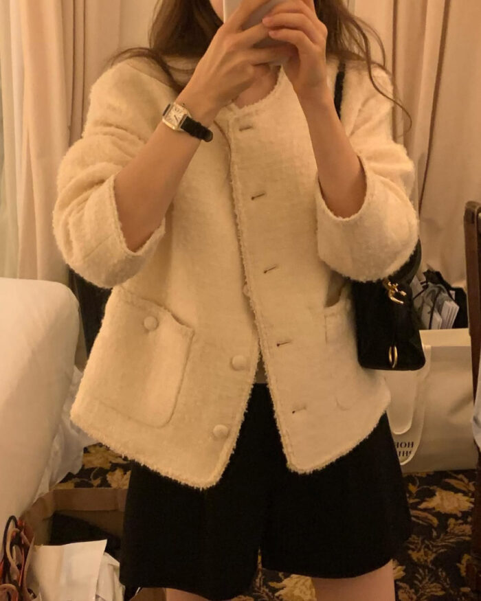 ounce pose tweed jacket(2colors) - 画像 (3)