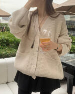 ounce loose hachi cardigan(2colors) - 画像 (3)