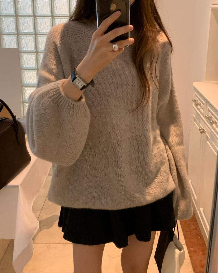 ounce balloon mohair knit(2colors) - 画像 (1)