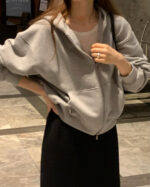 ounce basic hood zipup(2colors) - 画像 (5)
