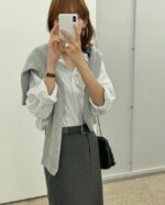 ounce wool maxi skirt (2colors) - 画像 (6)