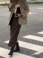 ounce wool maxi skirt (2colors) - 画像 (9)