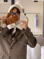 fuzzy knit balaclava(4colors) - 画像 (18)