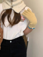 fuzzy knit balaclava(4colors) - 画像 (3)