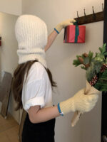 fuzzy knit balaclava(4colors) - 画像 (7)