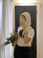 fuzzy knit balaclava(4colors) - 画像 (4)