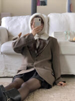 fuzzy knit balaclava(4colors) - 画像 (12)