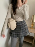 pyt check allo skirt(2colors) - 画像 (6)