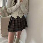 pyt check allo skirt(2colors)