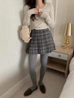 pyt check allo skirt(2colors) - 画像 (12)