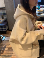 ounce baby alpaca hood duffle coat(2colors) - 画像 (11)
