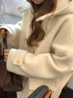 ounce baby alpaca hood duffle coat(2colors) - 画像 (5)
