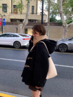 ounce baby alpaca hood duffle coat(2colors) - 画像 (20)