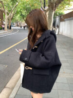 ounce baby alpaca hood duffle coat(2colors) - 画像 (2)