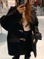 ounce baby alpaca hood duffle coat(2colors) - 画像 (16)