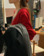 ounce lage deep V-neck knit(3colors) - 画像 (21)