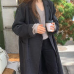 ounce cashmere double over coat(2colors)