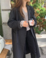ounce cashmere double over coat(2colors)