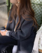 ounce cashmere double over coat(2colors) - 画像 (3)