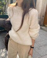 ounce alpaca hair knit(3colors)