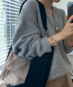 ounce ron v neck knit(2colors) - 画像 (5)