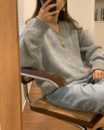 ounce ron v neck knit(2colors) - 画像 (6)