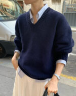 ounce ron v neck knit(2colors) - 画像 (2)