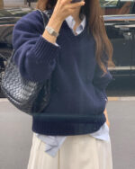 ounce ron v neck knit(2colors) - 画像 (14)