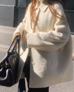 ounce baby alpaca handmade coat(3colors) - 画像 (2)