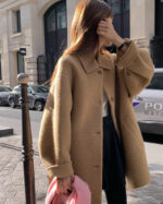 ounce baby alpaca handmade coat(3colors)